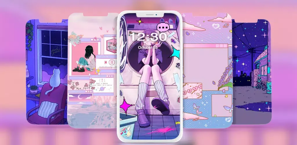 Aesthetic Offline Wallpapers Screenshots
