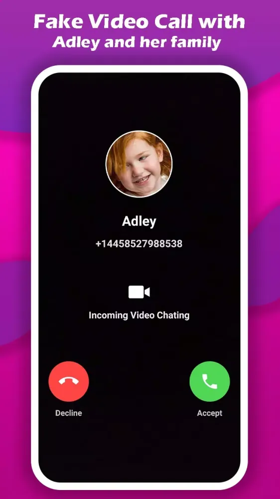 caht video with adley سکرین شاٹس