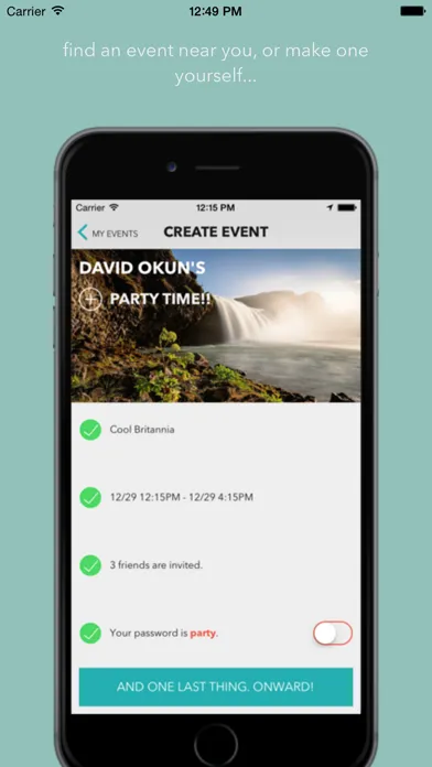 Capturas de tela do Afterparty - Realtime Photo Sharing