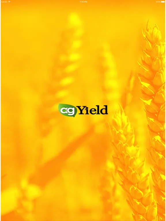 Tangkapan skrin AgYield Mobile Application iPad 