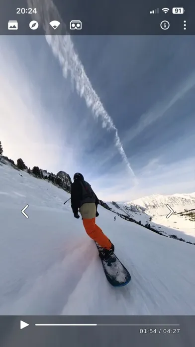 Captures d'écran de Simple 360 VR Media Player App