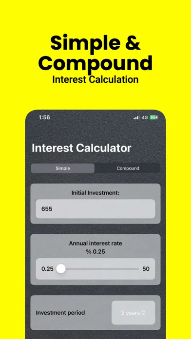 Interest Calculator $ سکرین شاٹس