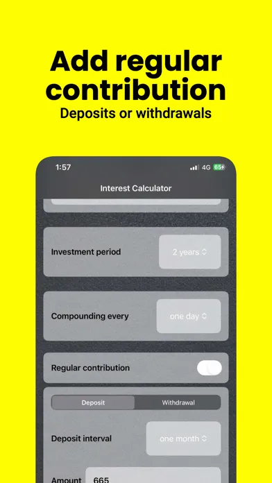 Interest Calculator $ سکرین شاٹس