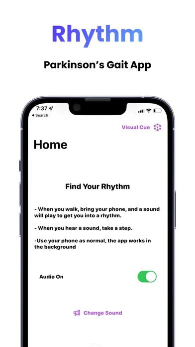 Rhythm - Parkinson's Gait App سکرین شاٹس