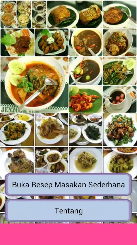 Ảnh chụp màn hình của 99 Resep Masakan Sederhana