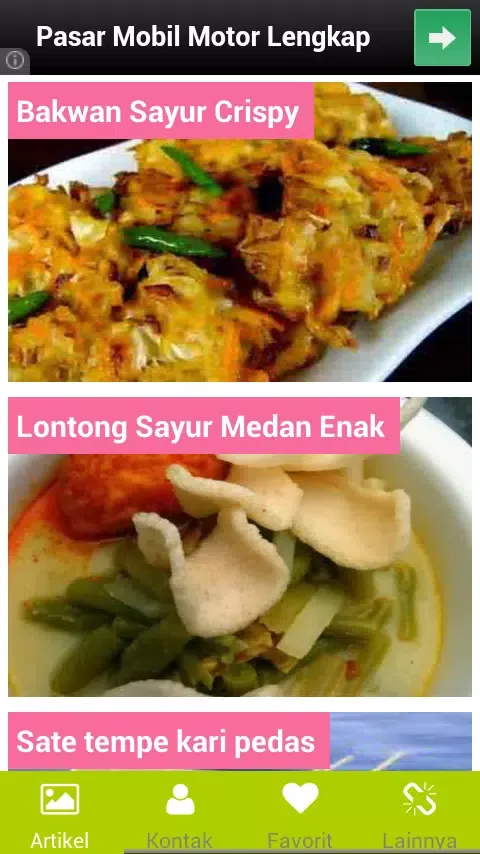 Ảnh chụp màn hình của 99 Resep Masakan Sederhana