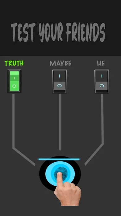 Tangkapan skrin Lie Detector Test - Truth Scan