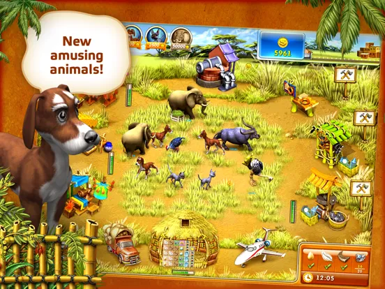 Farm Frenzy 3 MadagascarHDLite iPad  سکرین شاٹس