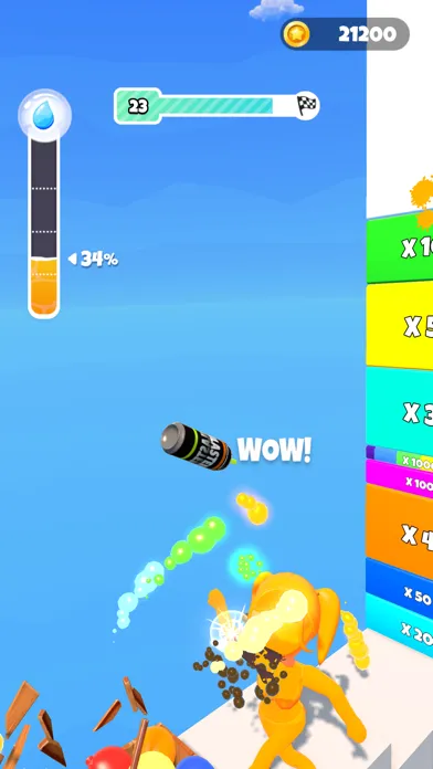 ภาพหน้าจอของ Water Gun Blast
