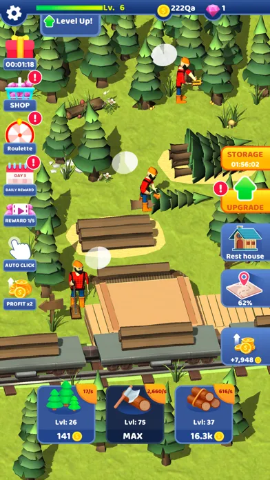 Lumber Mill Idle Farm: Offline Screenshots