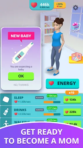 Baby & Mom 3D - Pregnancy Sim应用截图
