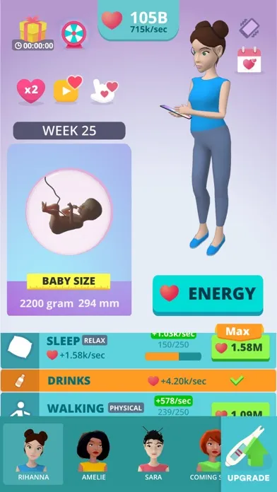 Baby & Mom Idle Life Simulator スクリーンショット