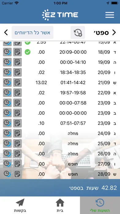 EZTime-Time Clock & Scheduling स्क्रीनशॉट