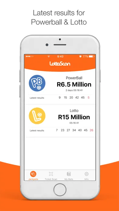 تصاویر LottoScan – SA Lotto and Powerball checker