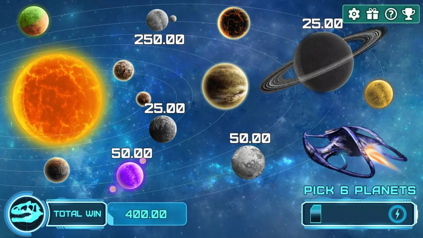 Tangkapan layar StarTrex