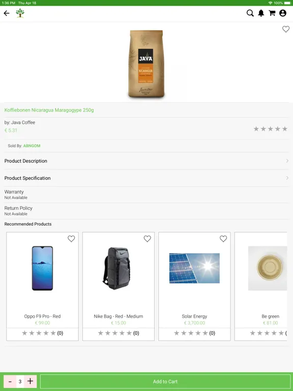 Only Eco-Friendly iPad  Screenshots