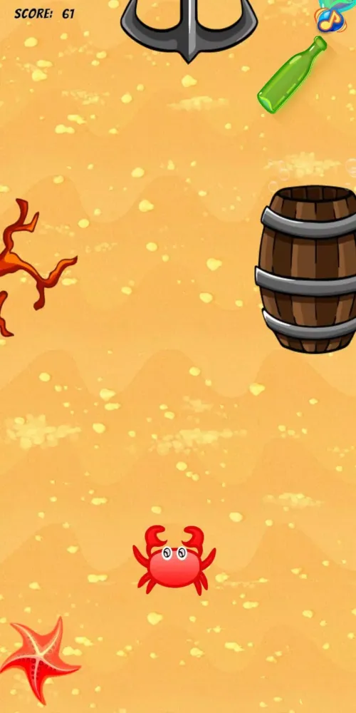 Capturas de tela do Crab Adventure