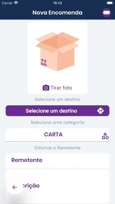 Capturas de tela do Livo Adm