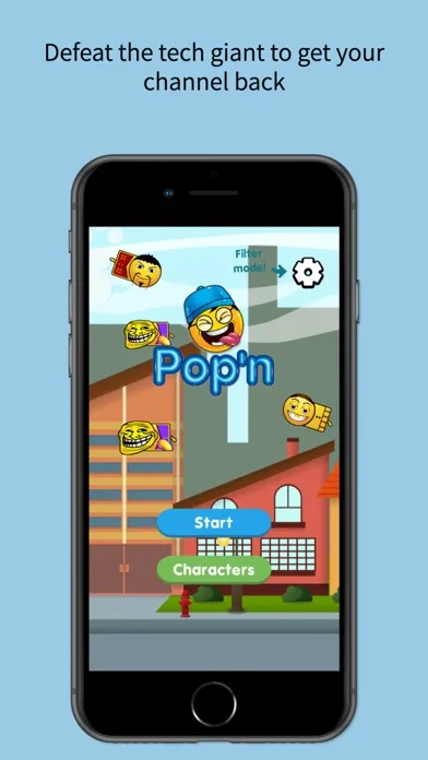 Ảnh chụp màn hình của Popn: Defeat Internet trolls
