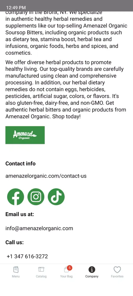 Amenazel Organic Screenshots