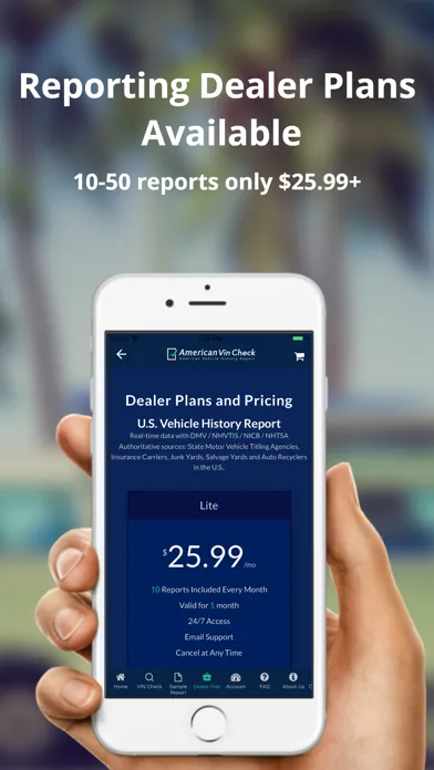 Скриншоты US Vehicle History Report