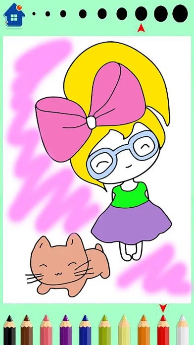 A Little princess girls-Coloring book Ekran Görüntüleri