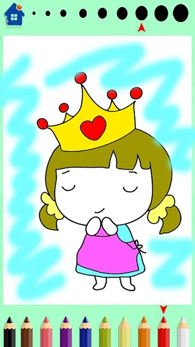 A Little princess girls-Coloring book Ekran Görüntüleri
