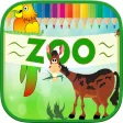 Animals Zoo Kids Coloring Book Animals Zoo Kids Coloring Book