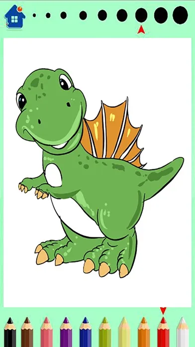 Ảnh chụp màn hình của Dinosaur Coloring Book - Dino Finger Paint