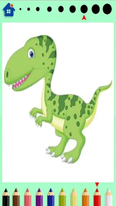 Ảnh chụp màn hình của Dinosaur Coloring Book - Dino Finger Paint