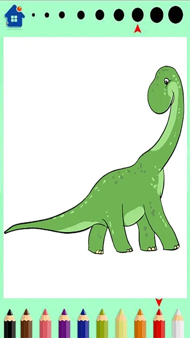 Ảnh chụp màn hình của Dinosaur Coloring Book - Dino Finger Paint