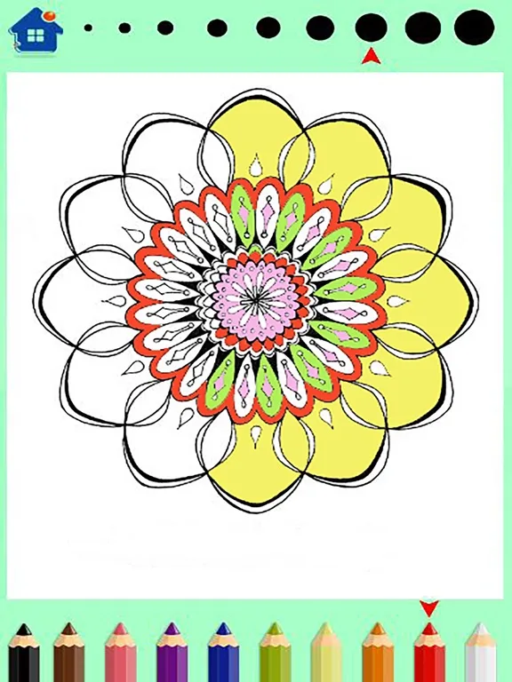Zrzuty ekranu Mandala coloring book-design iPad 