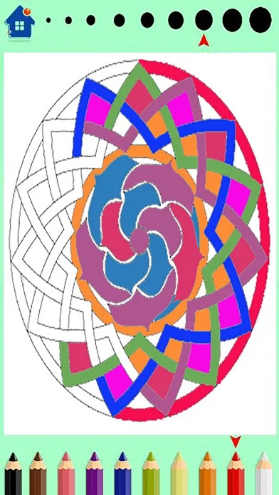 Zrzuty ekranu Mandala coloring book-design