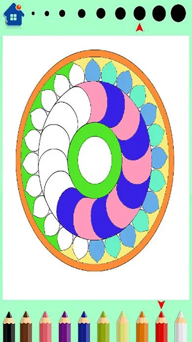 Zrzuty ekranu Mandala coloring book-design