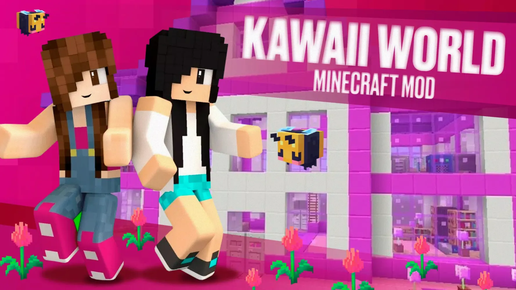 Pink Minecraft: Kawaii Mod स्क्रीनशॉट
