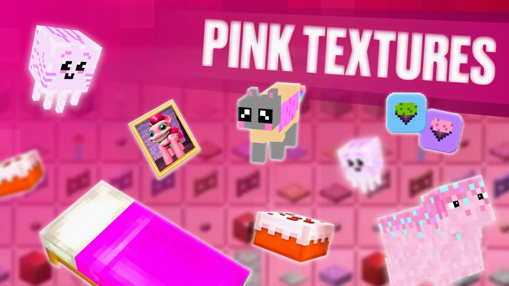 Pink Minecraft: Kawaii Mod स्क्रीनशॉट
