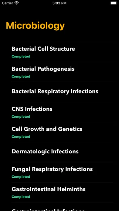Flashcard Microbiology سکرین شاٹس