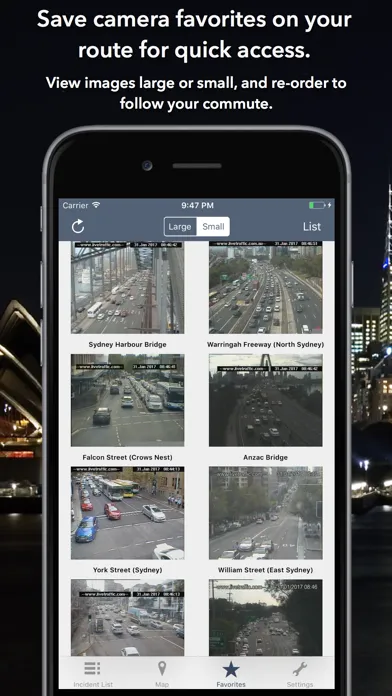 Ảnh chụp màn hình của NSW Roads Traffic & Cameras