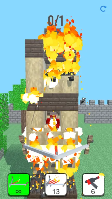 Скриншоты Burn it Down! 3D Pixel Game
