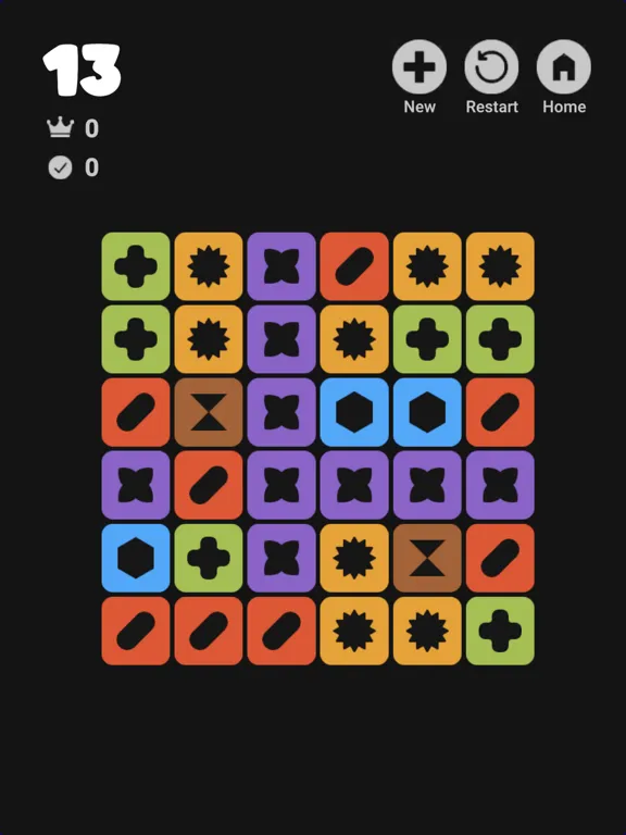 Ảnh chụp màn hình của Rubix Kluster iPad 