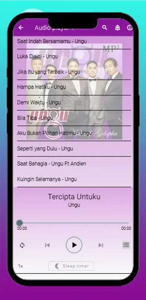 Tangkapan layar Ungu MP3 Offline