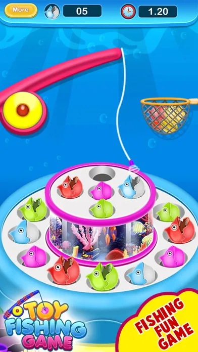 Tangkapan skrin Toy Fishing Game : Catch fish