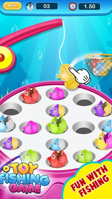 Tangkapan skrin Toy Fishing Game : Catch fish