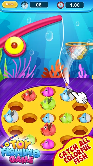 Tangkapan skrin Toy Fishing Game : Catch fish