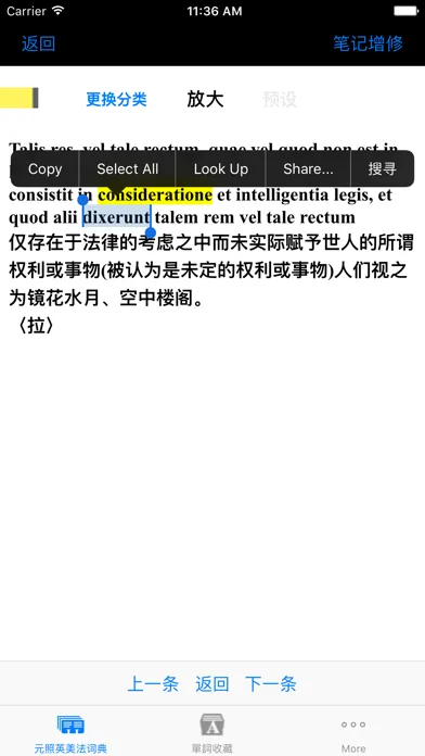 元照英美法词典(简体版)应用截图