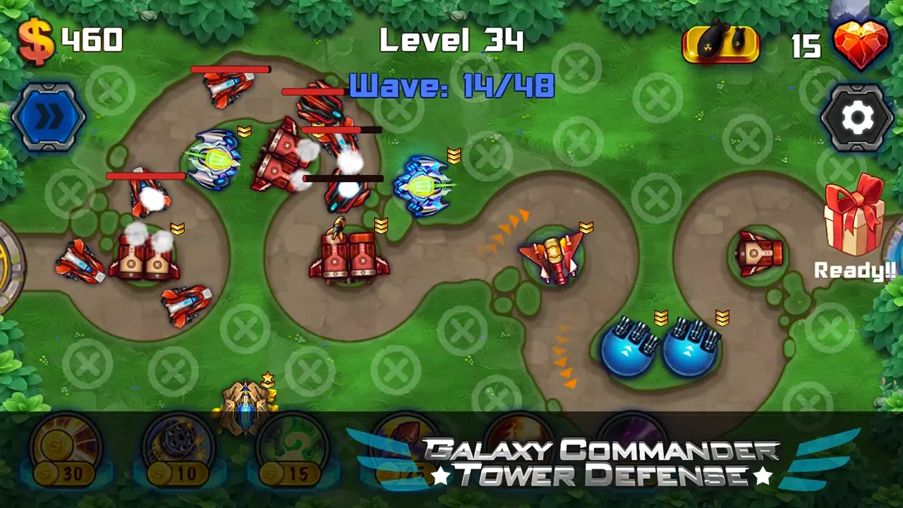 Ảnh chụp màn hình của Galaxy Commander Tower defense