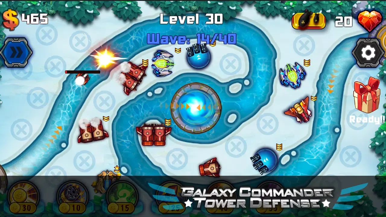 Ảnh chụp màn hình của Galaxy Commander Tower defense