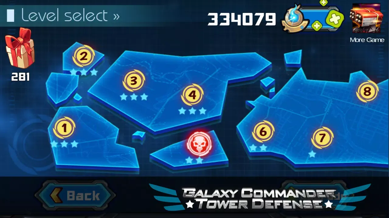 Ảnh chụp màn hình của Galaxy Commander Tower defense