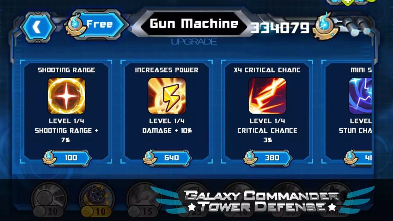 Ảnh chụp màn hình của Galaxy Commander Tower defense