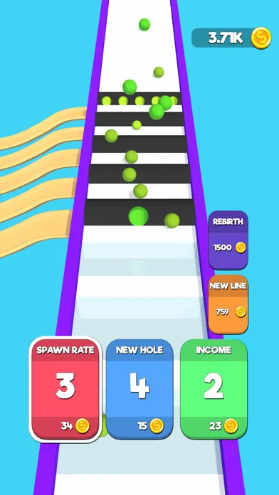 Capturas de tela do Sorting Holes